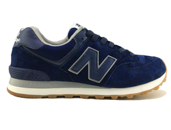 New Balance 574 Синие с белой подошвой (40-45) АРТ. S235