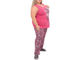Домашний костюм-пижама  большого размера  арт. 14091-8104 (цвет розовый) Размеры 60-80