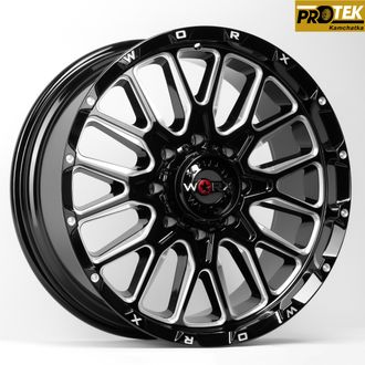 Комплект дисков R20 9,0J ET+0 5*127/5*139,7 WORX 818 Черный с фрезеровкой (80332)