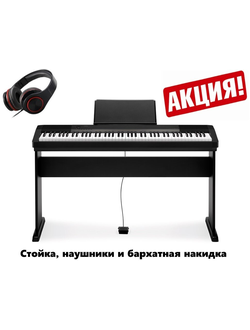 Цифровое фортепиано(электропианино) CASIO CDP-130+ деревянная стойка+наушники+бархатная накидка+винтовой стульчик