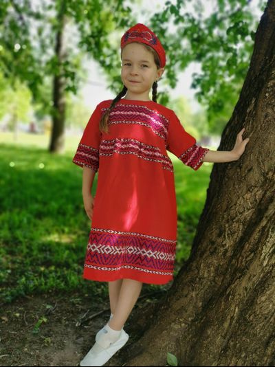 Платье ткачество &quot;Красное&quot;