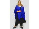 Женская одежда - Накидка-пончо из меланжевого джерси Арт.1821805 (Цвет васильковый меланж) Размер универсальный