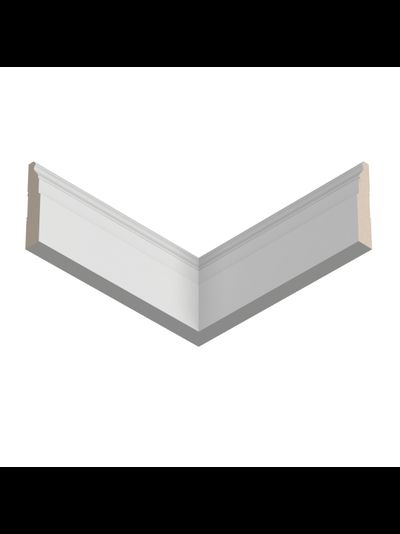 Плинтус Ultrawood BASE 5032 i, ЛДФ-декор, влагостойкий, ударопрочный, 2м, под покраску.