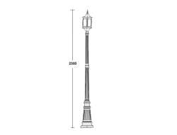 Садово-парковый светильник серии  Lion