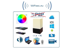 IP видеоняня WiFi (Светильник настольный, с регулировкой света и цвета) с аккумулятором  с DVR, Full HD 5 Мп (Pro iCam)