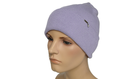Сиреневая итальянская шапка
