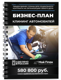 Бизнес-план под соцконтракт в 2022 г. Ниша: Клининг автомобилей. Форма: Самозанятость.