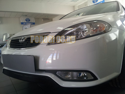Защита радиатора Daewoo Gentra black