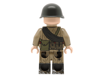 Лего Советский солдат с автоматом ППШ | United Bricks WW2 soviet soldier