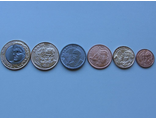 Набор монет Бразилии. 6 монет.