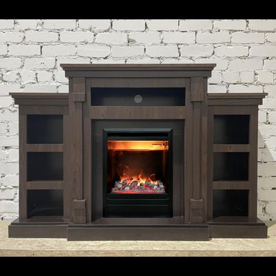 Электрокамин Теннесси LUX AO с очагом 3D Olympic