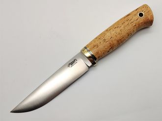 Нож Боровой М с линзой N690 карельская береза