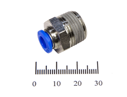 Пневмофитинг цанговый прямой с наружной резьбой PC 6-03 (R3/8 )