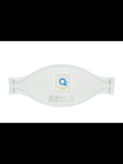 Респиратор-полумаска трехпанельный О2 3112 – FFP2 NR D с клапаном выдоха