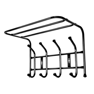 Вешалка настенная с полкой 400*238*268мм (4 крючка)ВП4