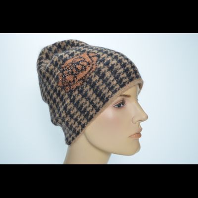 Шапка Vizio 1370 CY коричневая с черным