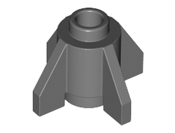 Brick, Round 1 x 1 with Fins, Dark Bluish Gray (4588 / 4212352 / 6276026 / 6321195 / 6331222)