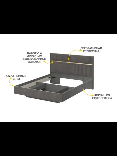 Каркас кровати Монако 902.01