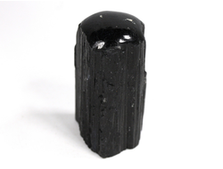 Турмалин чёрный шерл, кристалл стоячий, полированная верхушка, Бразилия (42*25*21 мм, 48 г) №29737