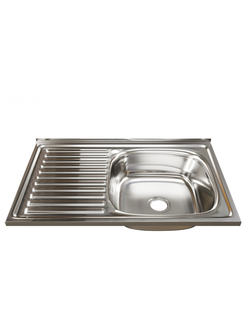 Мойка 50x80 (0, 6) прав. вып 3 1/2  MIXILINE 16 см с сифоном шт