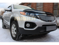 Защита радиатора KIA Sorento II 2009-2012 chrome низ