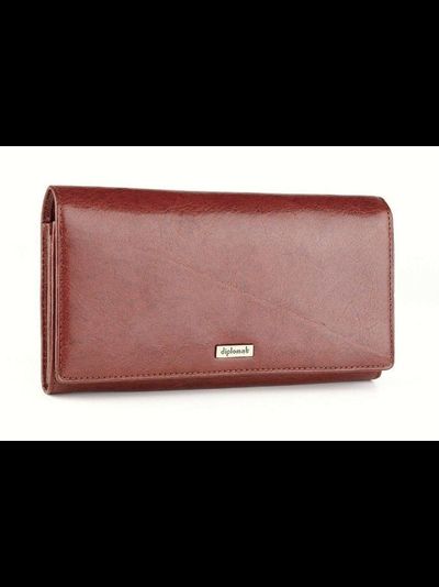 кошелек женский большой коричневый