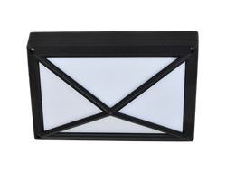 Светильник накладной Ecola B4157S влагозащ.матов.прямоуг.пирамида черный алюм.2*GX53 IP65 215х135х65 FB53PSECS