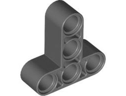 Technic, Liftarm, Modified T-Shape Thick 3 x 3, Dark Bluish Gray (60484 / 4535773 / 4552349)