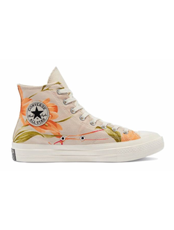 Кеды Converse Chuck Taylor 70 Tropical Shirt высокие с цветочками