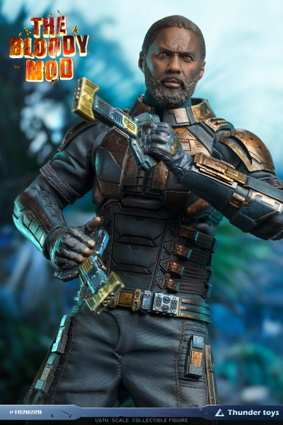 Бладспорт (Bloodsport, Идрис Эльба, "Отряд Самоубийц: Миссия навылет") - КОЛЛЕКЦИОННАЯ ФИГУРКА 1/6 scale the BloodyMod (TD2022B) - Thundertoys