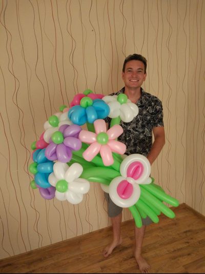 букет "в пастельных тонах"