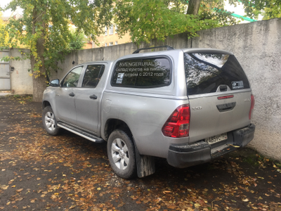 Кунг Sammitr S Plus V2 серебристый 1D6 на Тойота Хайлюкс 2015-2016-2017-2018-2019- AvengerUral.ru