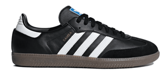 Adidas Samba Vegan Black (Черные с белым) фото