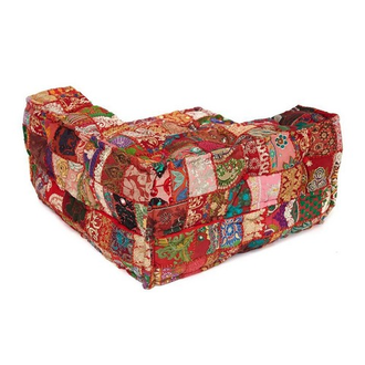 Модуль мягкий угловой  Secret De Maison GIPSY (mod. 10201) cotton patchwork, 60х80х43см, этнический красный