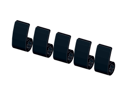 !АНАЛОГ! Technic, Panel Curved 2 x 1 x 1, Black (89679 / 6396456) / 5 шт.