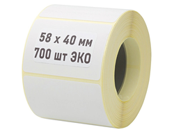 Термоэтикетки 58х40 мм ЭКО ( 700 этикеток) в наличии Зеленоград для ценников и маркетплейсов