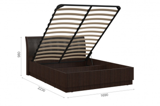 Кровать "Токио с подъемным механизмом" 1.6м эко.кожа