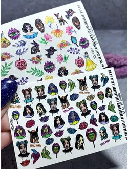 Набор слайдеров для ногтей в ассортименте (2 штуки) №89