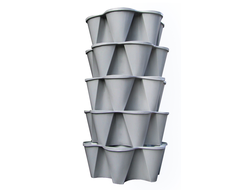 Вертикальная грядка "Лея" (серый)