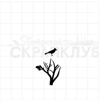 Штамп для скрапбукинга куст