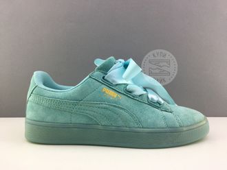 Puma Suede Heart Reset Голубые (36-40)Арт. 299F-A