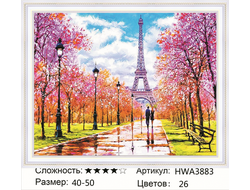 Алмазная мозаика 40х50см на подрамнике HWA3883