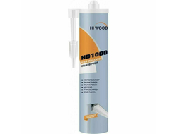 Клей монтажно-стыковочный HI WOOD HD1000, 280 мл, белый,