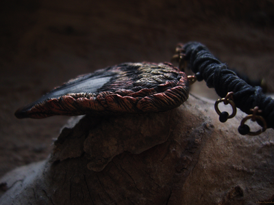 Чокер в стиле этно-готики "Татибе Ночи, Лесной Ворон"