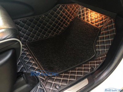 3D коврики в салон Jeep Grand Cherokee из экокожи