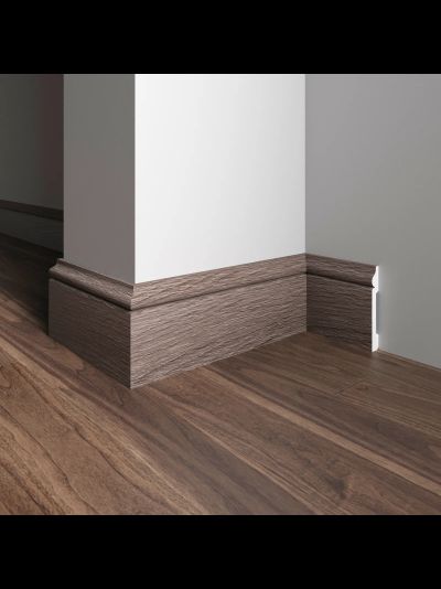 Напольный плинтус Decor-Dizayn 005-81SH, влагостойкий, ударопрочный, 2,4 метра