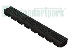 Лоток с пластиковой решеткой DN100 для дренажной системы SPark
