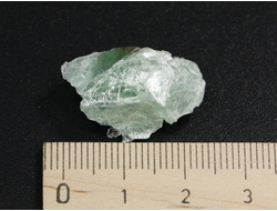 Тальк зеленый (благородный) необработанный, Урал, Шабры (24*17*13 мм, 3,3 г) №27437