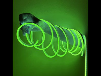 Гибкий светодиодный неон 2835 120LED/m 8x16мм 220V IP67 Green