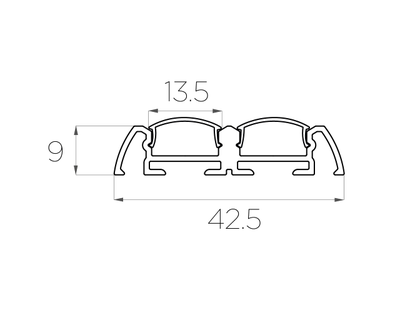 Алюминиевый профиль 4L-4209-S ANOD